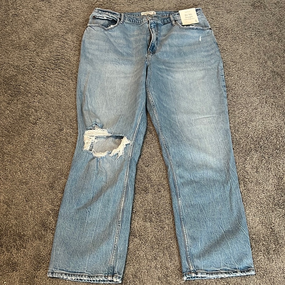 Abercrombie curve love 90s straight leg jean